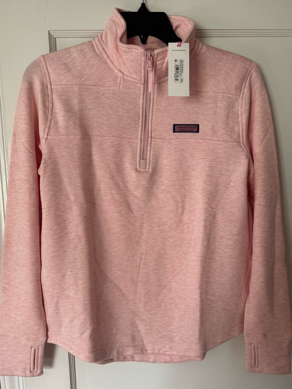 NWT Vineyard Vines Women's Dreamcloth Relaxed Shep Shirt lt pink heathered color